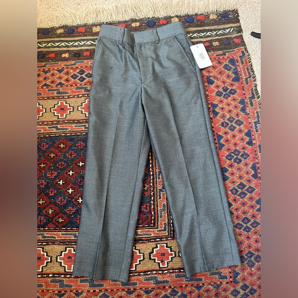Ike Behar Gray Formal Dress Pants